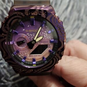 G-Shock Purple and Black Analog-Digital Watch